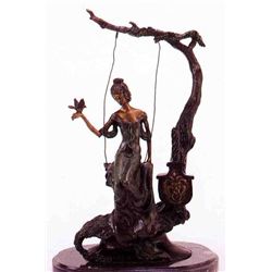 "The Swing" Bronze Sculpture Inspired - Icart