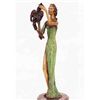 Image 1 : "Lady With Parrot" Bronze Sculpture - Chiparus