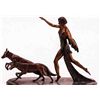 Image 1 : "Diane And The Wolves" Bronze Sculpture - Chiparus