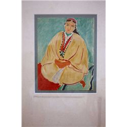 Matisse "Zora Larobe Juane" Lithograph