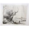 Image 1 : Rembrandt "Landscape With Trees" Original Etching