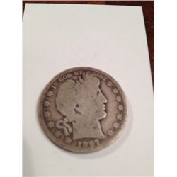 1897-O BARBER SILVER HALF DOLLAR