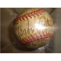 Authentic Hand Signed Babe Ruth Baseball with 2 COA'S