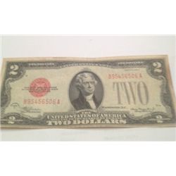 1928 $2 BILL- LARGE 2, AU