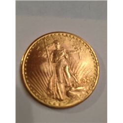 1920 $20 GOLD ST GAUDENS MS-63