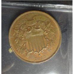 1868 TWO CENT SHIELD BU-64RB