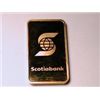 Image 2 : One Ounce of Fine Gold .999 "Valcambi Suisse "