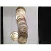 Image 1 : 10 MIXED DATE PEACE SILVER DOLLARS