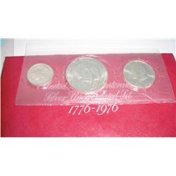 1976 3 Pc Mint Uncirculated Silver Set