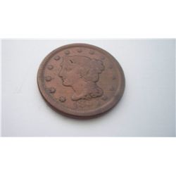1837 LIBERTY MATRON HEAD LARGE CENT F