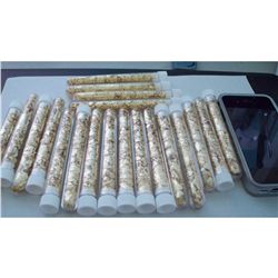 20 Large Vials of Gold Flakes 4"