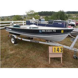 1990 Crestliner 14 ft boat NOR27387K990