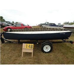 2009 Warrior 13' 6" canoe- Blue PU0S1007F809