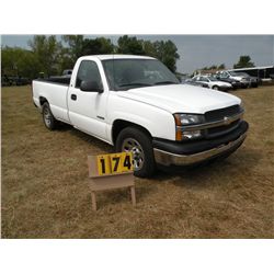 2005 Chev 1500 2x4 1GCEC14V25E188216