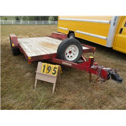 1995 H&S tandem axle car hauler 4ULU92022SS000356