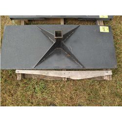Skid loader receiver plate-new