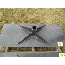 Skid loader receiver plate-new