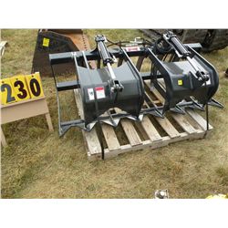 Stout twin cylinder grapple fork
