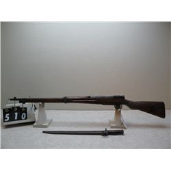 Jap Straight Bolt rifle w/bayonette unknown cal   43245
