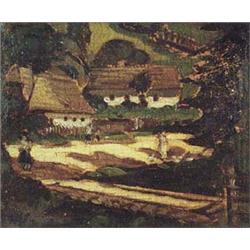 Author: Gustáv Gero (1889-1979), Title: Village