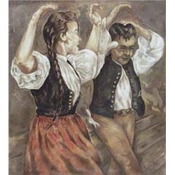 Author: Jozef Bendík (1903-1989), Title: Dancing Pair