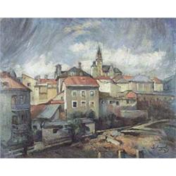 Author: Gejza Angyal (1888-1956), Title: Town Kremnica