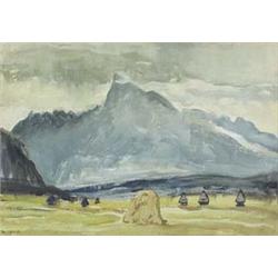 Author: Miloš Alexander Bazovský (1899-1968), Title: Kriván Peak