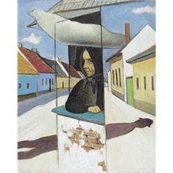 Author: Imrich Weiner-Král (1901-1978), Title: Stranger in Village