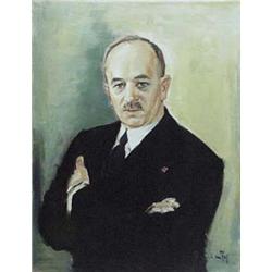 Author: František Reichentál (1895-1971), Title: Portrait of Eduard Beneš