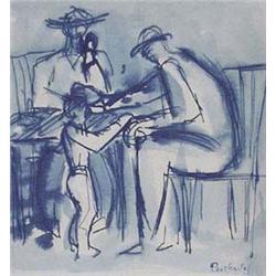 Author: František Reichentál (1895-1971), Title: At Table 