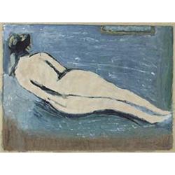 Author: Ján Mudroch (1909-1968), Title: Laying Nude