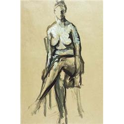 Author: Ján Mudroch (1909-1968), Title: Nude I. 