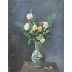 Author: Ján Želibský (1907-1997), Title: Bunch of Flowers