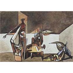 Author: Vincent Hložník (1919-1997), Title: Figures