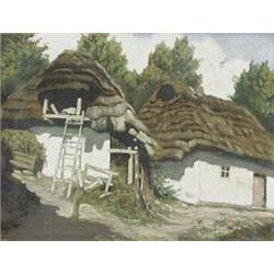 Author: Unknown Hungarian painter , Title: Backyard