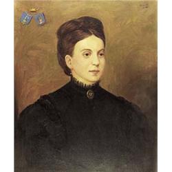 Author: Márton Hosszú (1894-?), Title: Portrait of Lady