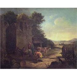 Author: Unknown German Painter, Title: Flight into Egypt