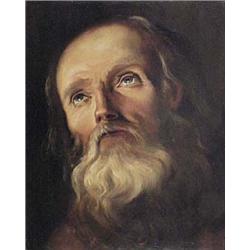 Author: Uunknown European Ppainter, Title: Head of Old Man  (st. Hieronym)