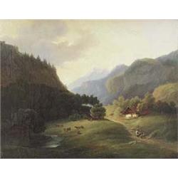 Author: Unknown Painter, Title: Romantic Landscape