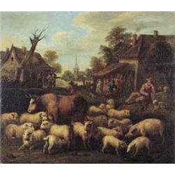 Author: Unknown Dutch or German Painter, Title: Sheperd with Flock