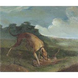 Author: Unknown Painter, Title: Greyhound with Prey