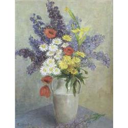 Author: Euphrosine Schreiber, Title: Still-life with flowers