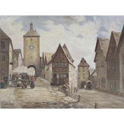 Author: W. Lettan, Title: Rothenburg