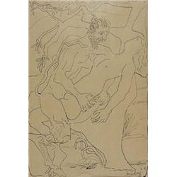 Author: Honoré Garcia Condoy (1900-1953), Title: Sathyr and Nymph