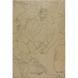 Author: Honoré Garcia Condoy (1900-1953), Title: Sathyr and Nymph