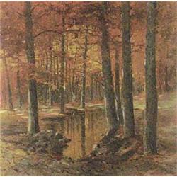 Author: Jaroslav Svoboda (1879-?), Title: In Autumn Wood