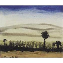 Author: Július Nemcík (1909-1986), Title: Landscape with Trees