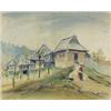 Image 1 : Author: Eugen Lehotský (1909-1970), Title: Village in Liptov Region