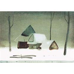 Author: Vladimír Kompánek (1927), Title: Silent Winter