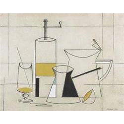 Author: Andrej Barcík (1928), Title: Still-life with Grinder